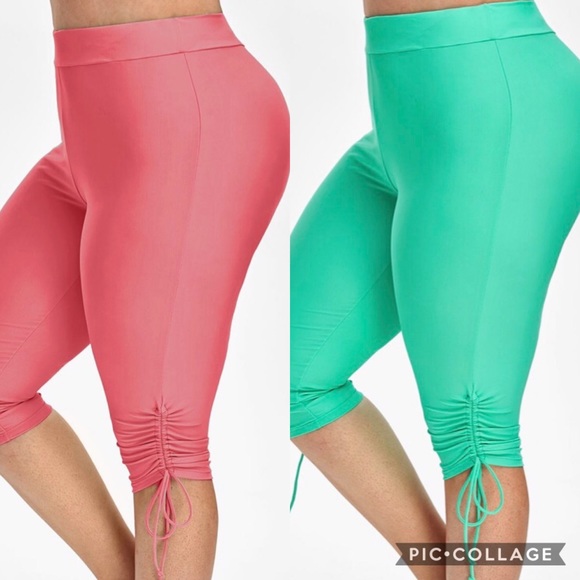 high waisted swim leggings